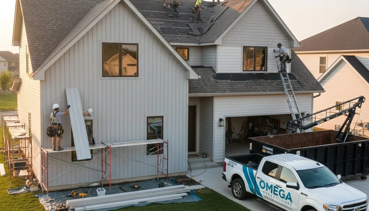 Roof replacement crew installing new shingles in Salt Lake City, UT home exterior