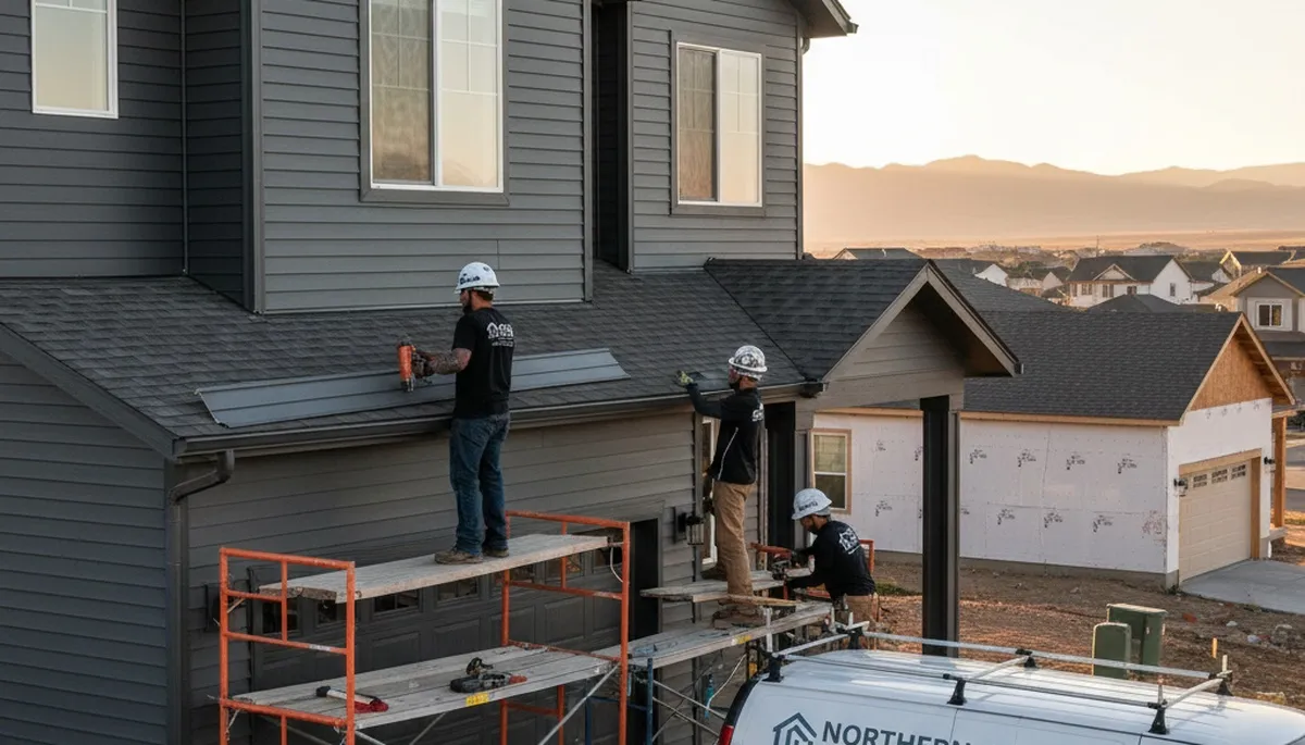 Vinyl siding installation by expert contractors in Salt Lake City UT homes